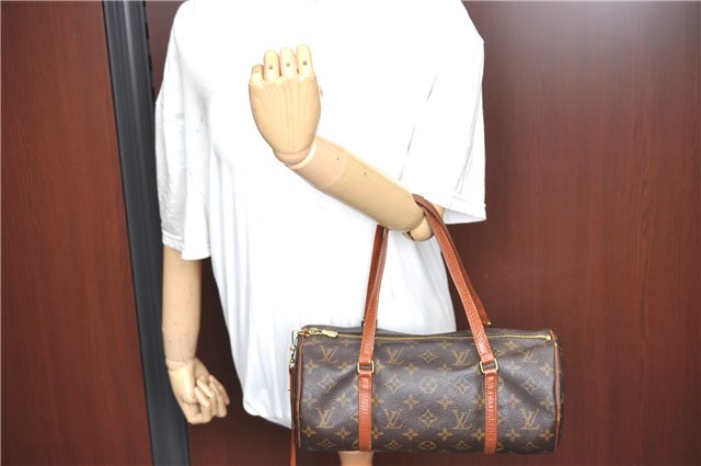Authentic Louis Vuitton Monogram Papillon 30 Hand Bag Old Model LV G5095