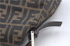 Authentic FENDI Zucca Mamma Baguette Shoulder Bag Canvas Leather Brown G5530