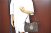 Authentic FENDI Zucca Mamma Baguette Shoulder Bag Canvas Leather Brown G5530