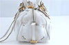 Authentic Chloe Paddington Leather Shoulder Hand Bag Purse White G5531