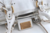 Authentic Chloe Paddington Leather Shoulder Hand Bag Purse White G5531