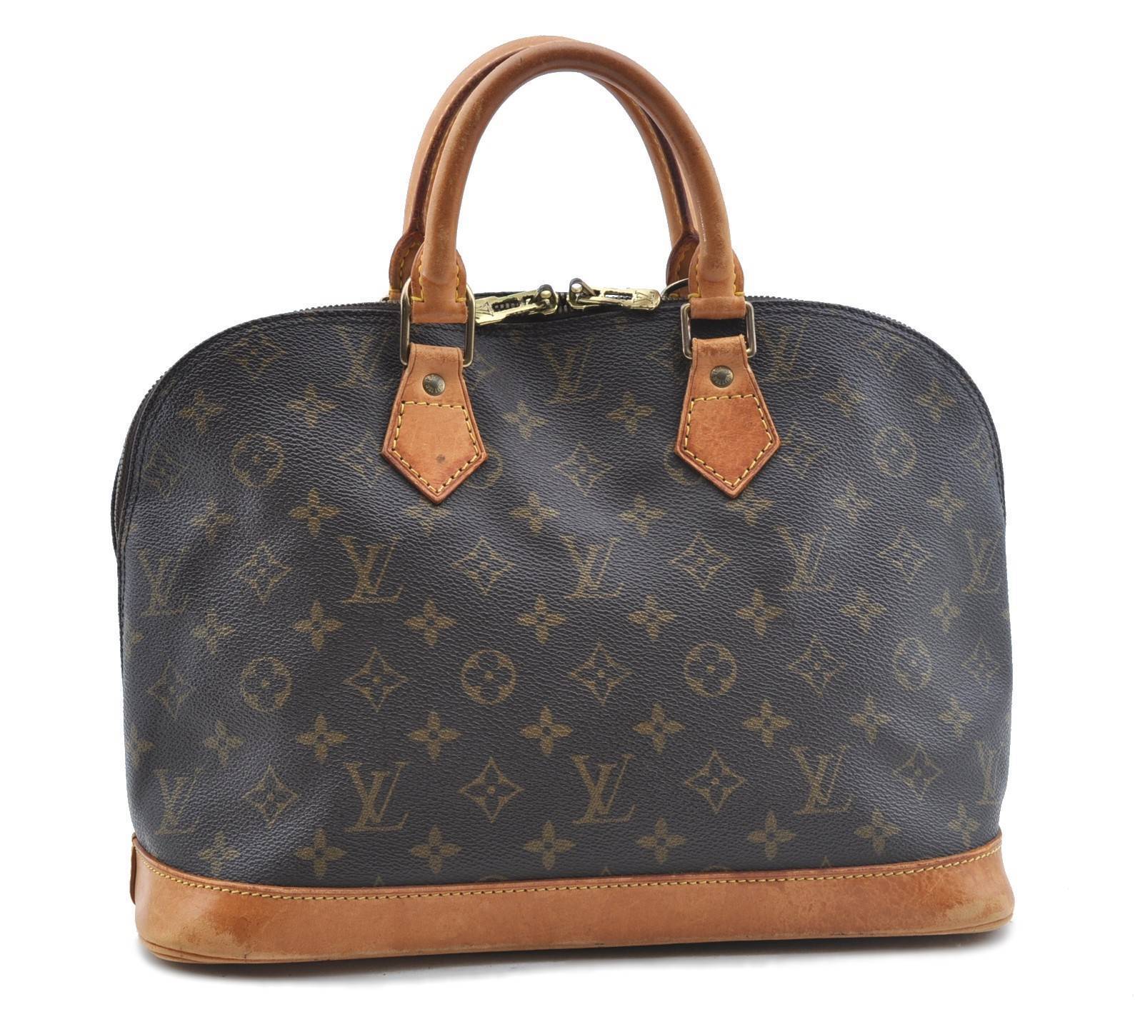 Authentic LOUIS VUITTON Monogram Alma Hand Bag M51130 LV G5661