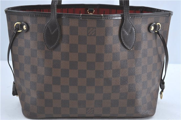 Authentic Louis Vuitton Damier Neverfull PM Tote Bag N51109 LV G5722