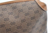 Authentic GUCCI Micro GG PVC Leather Shoulder Cross Bag Purse Brown Junk G6039