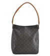 Authentic Louis Vuitton Monogram Looping GM Shoulder Tote Bag M51145 LV G6078