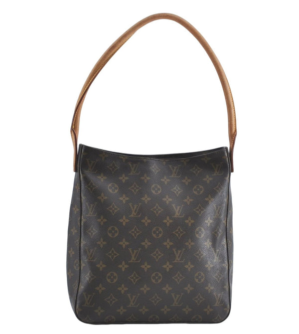 Authentic Louis Vuitton Monogram Looping GM Shoulder Tote Bag M51145 LV G6078