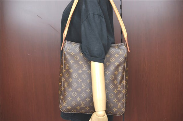 Authentic Louis Vuitton Monogram Looping GM Shoulder Tote Bag M51145 LV G6078