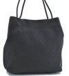 Authentic GUCCI Shoulder Tote Bag GG Canvas Leather 101340 Black G6203