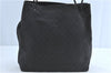 Authentic GUCCI Shoulder Tote Bag GG Canvas Leather 101340 Black G6203