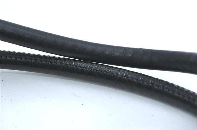 Authentic GUCCI Shoulder Tote Bag GG Canvas Leather 101340 Black G6203