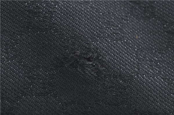 Authentic GUCCI Shoulder Tote Bag GG Canvas Leather 101340 Black G6203