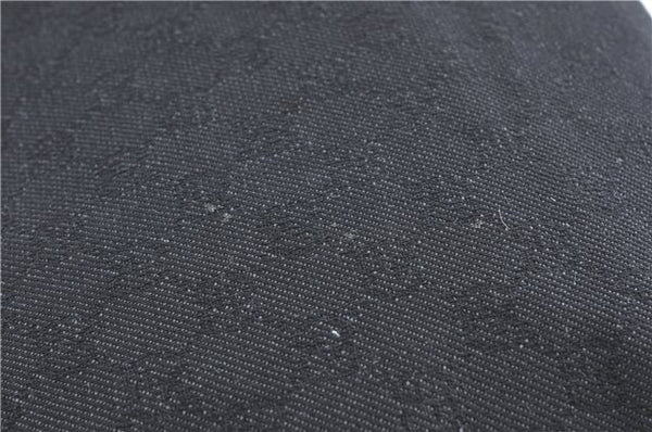 Authentic GUCCI Shoulder Tote Bag GG Canvas Leather 101340 Black G6203