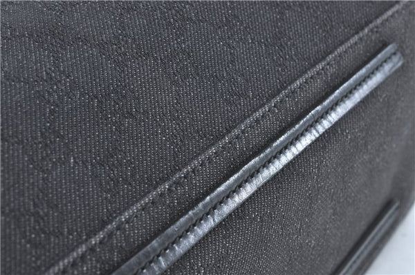 Authentic GUCCI Shoulder Tote Bag GG Canvas Leather 101340 Black G6203