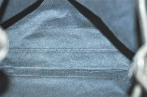 Authentic GUCCI Shoulder Tote Bag GG Canvas Leather 101340 Black G6203