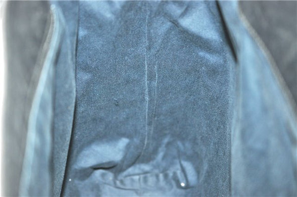 Authentic GUCCI Shoulder Tote Bag GG Canvas Leather 101340 Black G6203