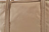 Authentic PRADA Nylon Leather Tote Hand Bag BR0978 Beige G6262