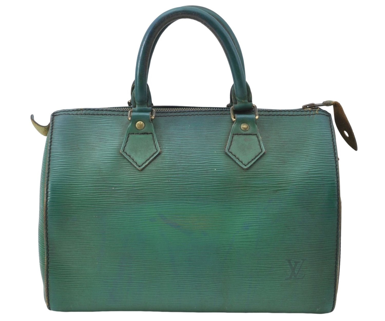 Authentic Louis Vuitton Epi Speedy 25 Hand Boston Bag Green M43014 LV G6300