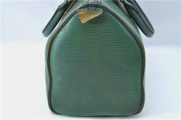 Authentic Louis Vuitton Epi Speedy 25 Hand Boston Bag Green M43014 LV G6300