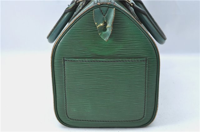 Authentic Louis Vuitton Epi Speedy 25 Hand Boston Bag Green M43014 LV G6300