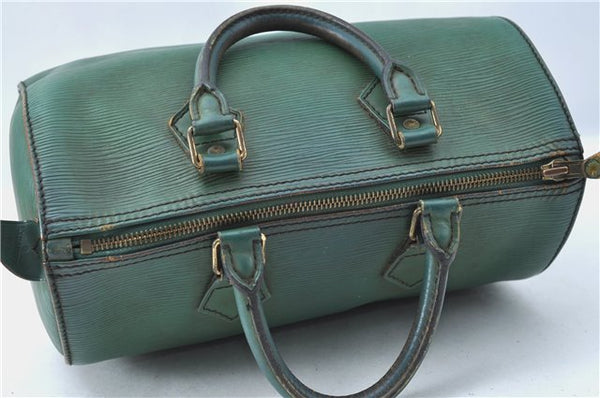 Authentic Louis Vuitton Epi Speedy 25 Hand Boston Bag Green M43014 LV G6300