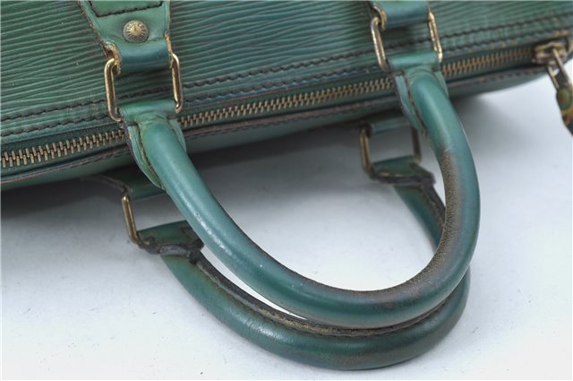 Authentic Louis Vuitton Epi Speedy 25 Hand Boston Bag Green M43014 LV G6300