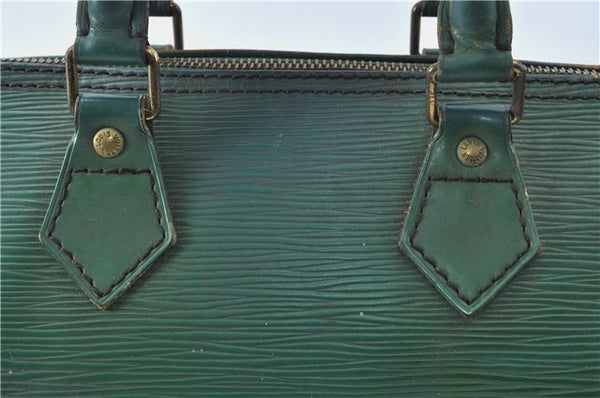 Authentic Louis Vuitton Epi Speedy 25 Hand Boston Bag Green M43014 LV G6300