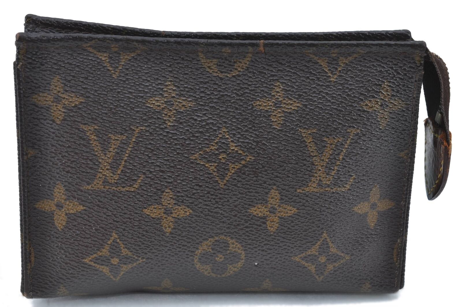 Auth LOUIS VUITTON Monogram Poche Toilette 15 Cosmetics Pouch M47546 Junk G6467