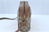 Auth GUCCI Web Sherry Line Shoulder Cross Bag Purse GG PVC Leather Brown G6557