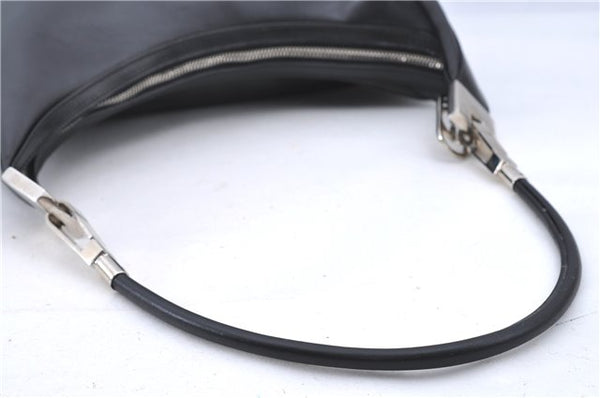 Authentic GUCCI Shoulder Hand Bag Leather 0013814 Black G6580