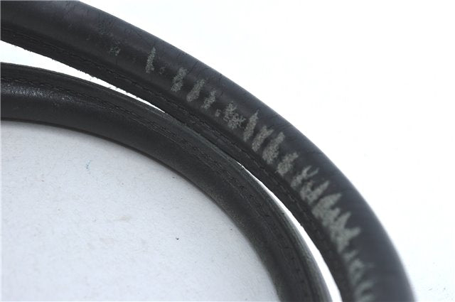 Authentic GUCCI Hand Boston Bag GG Canvas Leather 0000846 Black G6682