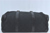 Authentic GUCCI Hand Boston Bag GG Canvas Leather 0000846 Black G6682