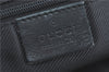 Authentic GUCCI Hand Boston Bag GG Canvas Leather 0000846 Black G6682