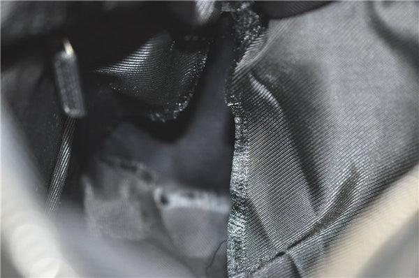 Authentic GUCCI Hand Boston Bag GG Canvas Leather 0000846 Black G6682