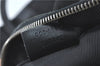 Authentic GUCCI Hand Boston Bag GG Canvas Leather 0000846 Black G6682