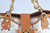 Auth Louis Vuitton Monogram Multicolor Annie GM Tote Bag White M40303 LV G6726