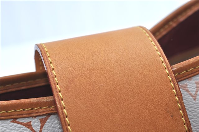 Auth Louis Vuitton Monogram Multicolor Annie GM Tote Bag White M40303 LV G6726