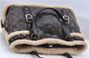 Auth Louis Vuitton Monogram Shearing Thunder Shoulder Tote Bag M95573 LV G6774