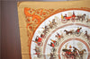 Authentic HERMES Carre 90 Scarf "LA PROMENADE DE LONGCHAMPS" Silk Beige G6925