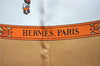 Authentic HERMES Carre 90 Scarf "LA PROMENADE DE LONGCHAMPS" Silk Beige G6925