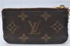 Authentic Louis Vuitton Monogram Pochette Cles Coin Case M62650 LV G7030
