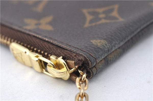 Authentic Louis Vuitton Monogram Pochette Cles Coin Case M62650 LV G7030