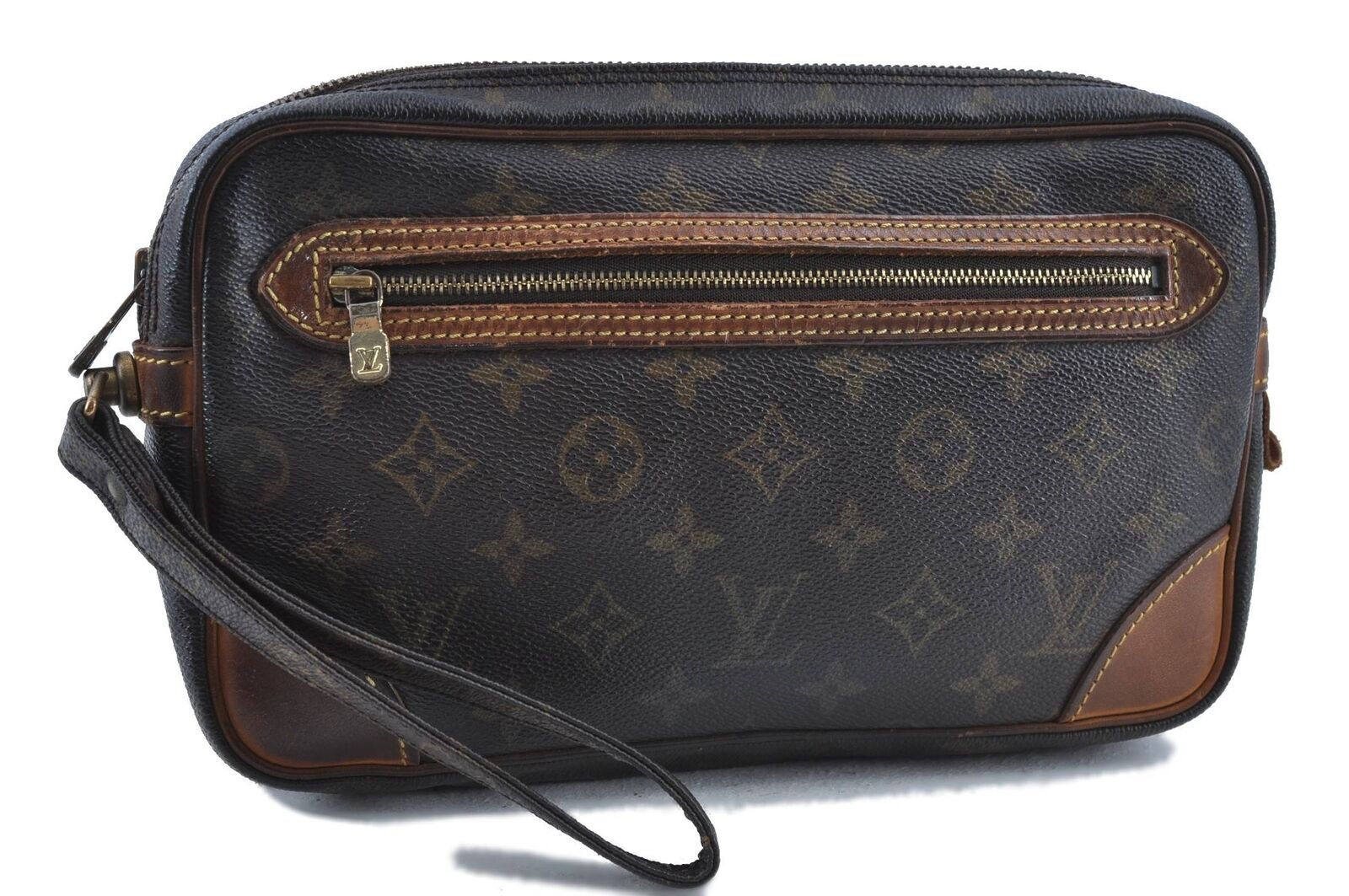 Auth LOUIS VUITTON Monogram Marly Dragonne GM Clutch Hand Bag M51825 LV G7240