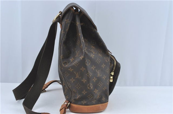 Authentic Louis Vuitton Monogram Montsouris GM Backpack M51135 LV G7333