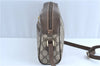 Authentic GUCCI Web Sherry Line Shoulder Cross Bag GG PVC Leather Brown G7675