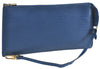 Authentic Louis Vuitton Epi Pochette Accessoires Pouch Blue M52945 LV G7993