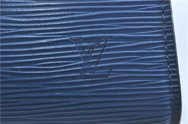 Authentic Louis Vuitton Epi Pochette Accessoires Pouch Blue M52945 LV G7993