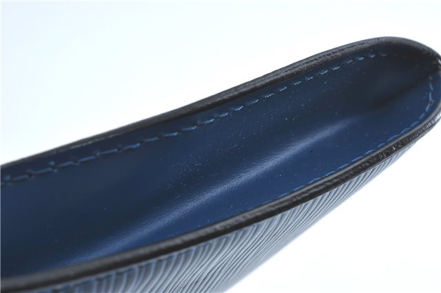 Authentic Louis Vuitton Epi Pochette Accessoires Pouch Blue M52945 LV G7993