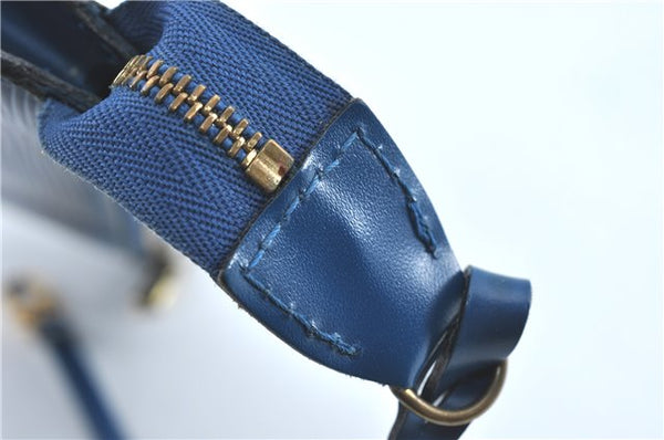 Authentic Louis Vuitton Epi Pochette Accessoires Pouch Blue M52945 LV G7993