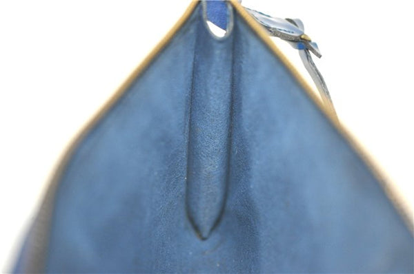 Authentic Louis Vuitton Epi Pochette Accessoires Pouch Blue M52945 LV G7993