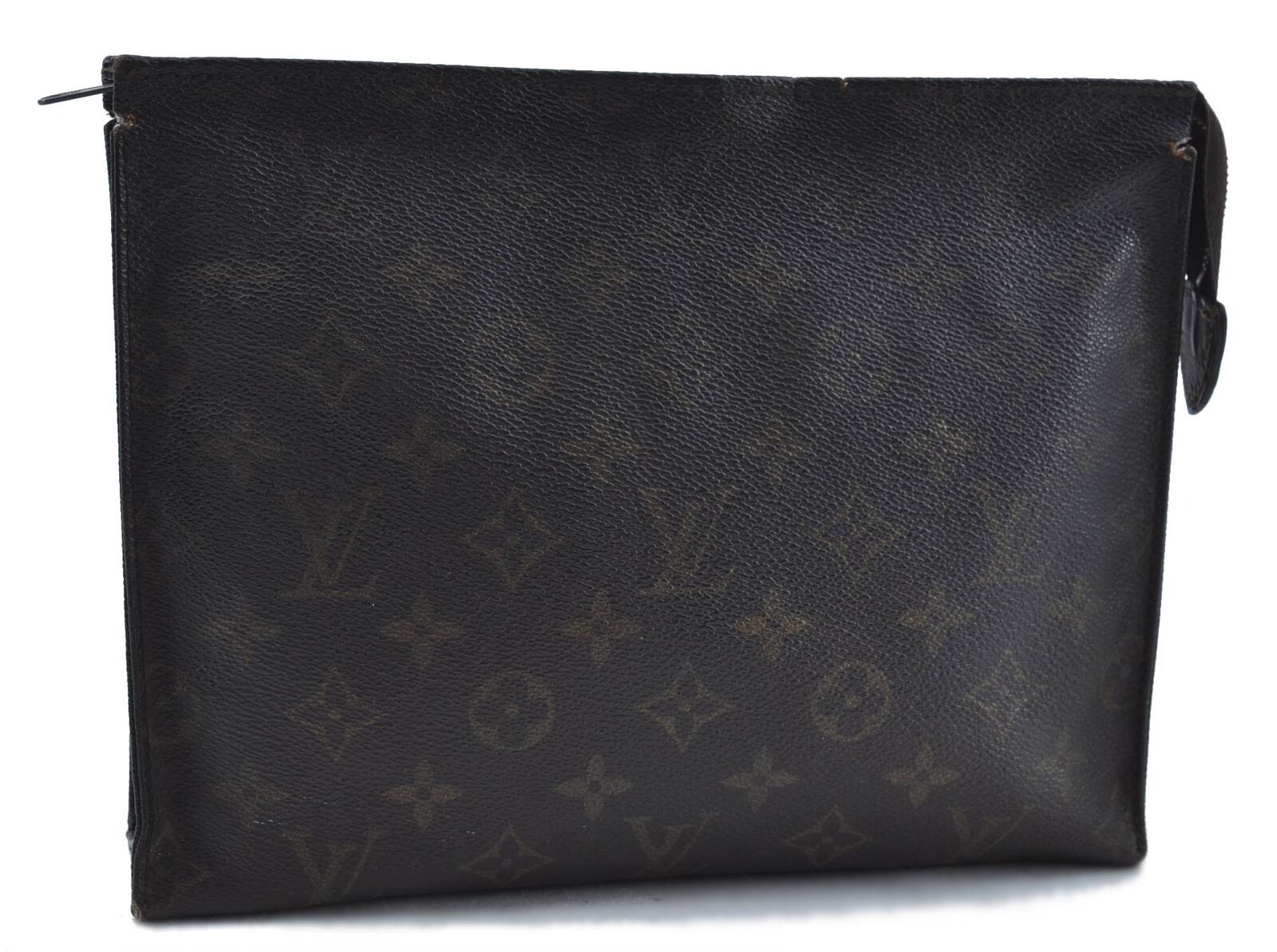 Auth LOUIS VUITTON Monogram Poche Toilette 26 Cosmetics Pouch M47542 LV G8051